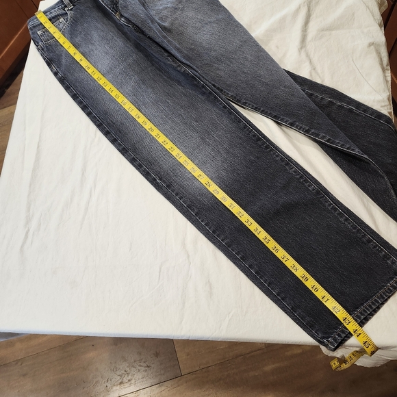 Calvin Klein Black Denim Straight Leg Jeans - Mens Size 34 - Picture 7 of 12